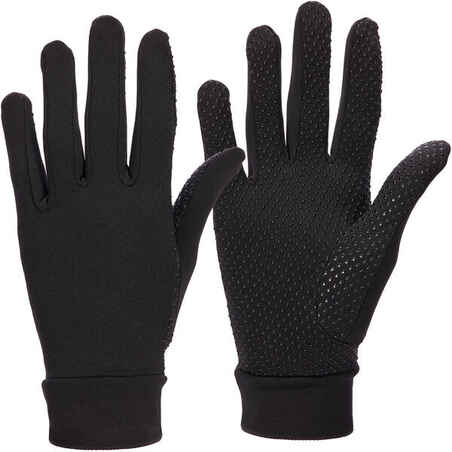 Guantes Equitación fouganza 140 Mujer Negros