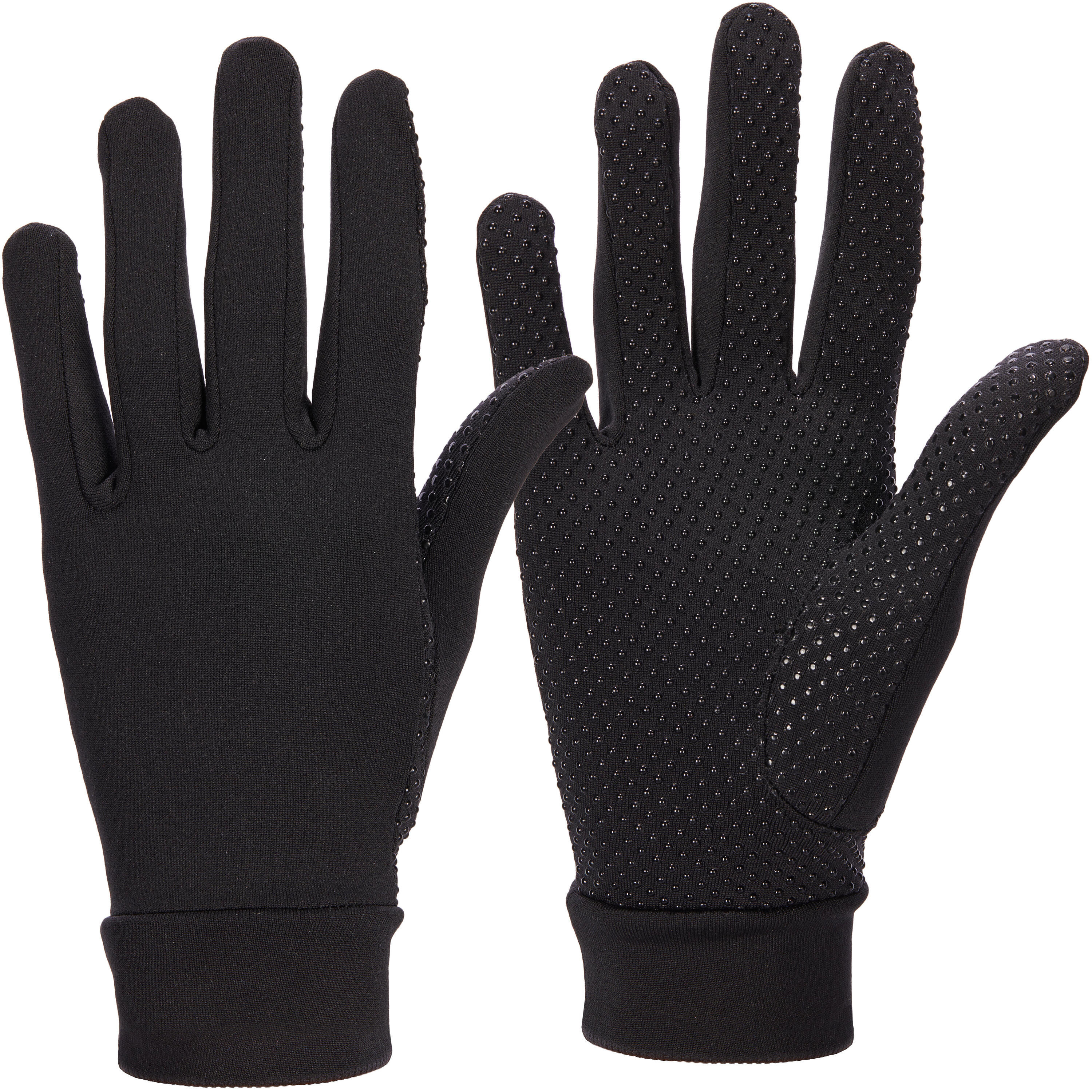 140 Women's Horse Riding Gloves - Black 3/6