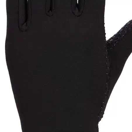 140 Women's Horse Riding Gloves - Black