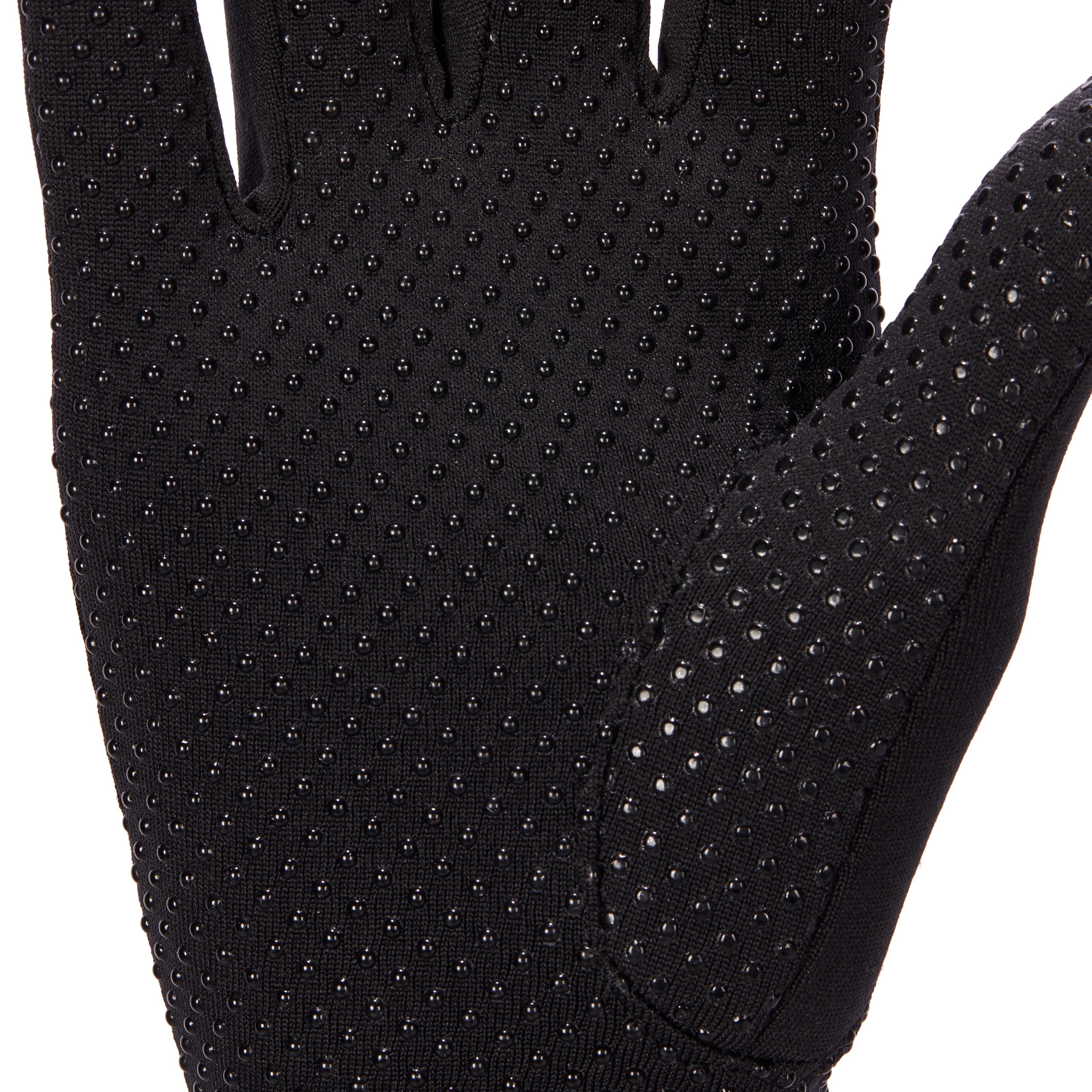 Women's Horse Riding Gloves - 140 Black - FOUGANZA