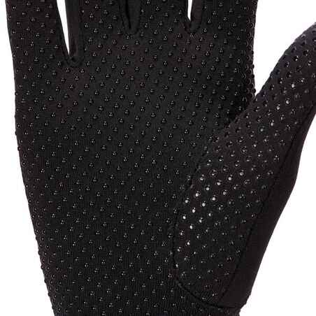 140 Women's Horse Riding Gloves - Black