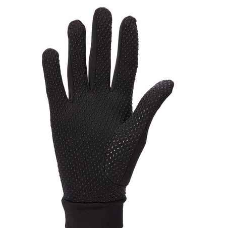 Guantes Equitación fouganza 140 Mujer Negros