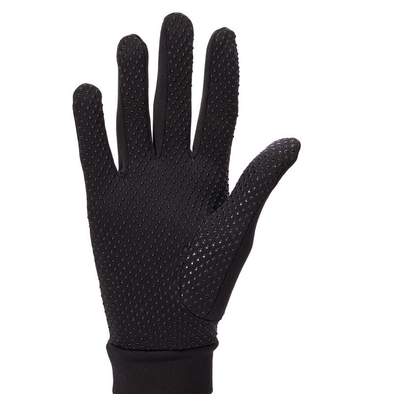 Gants équitation femme 140 noir