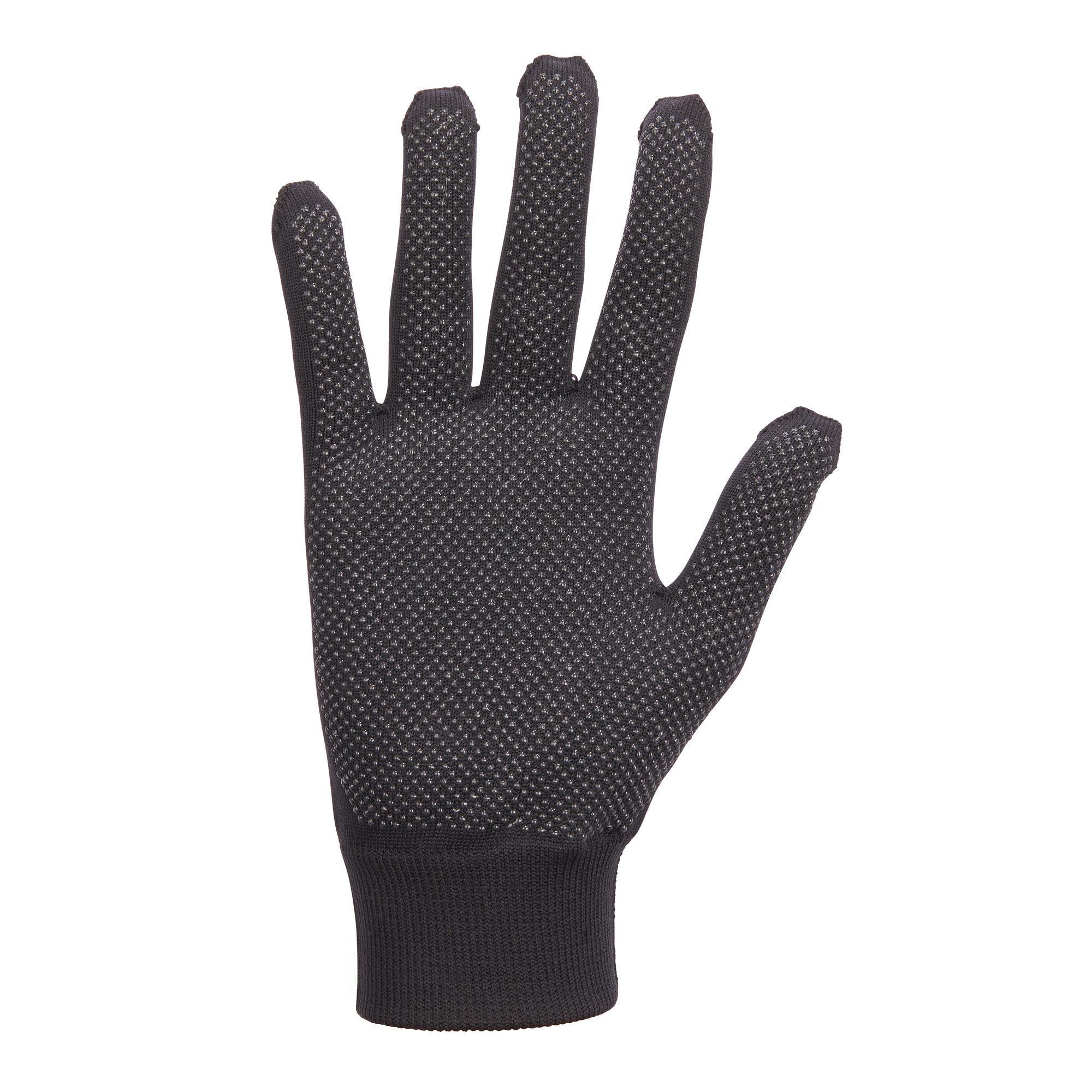 100 Women's Horse Riding Gloves - Black 