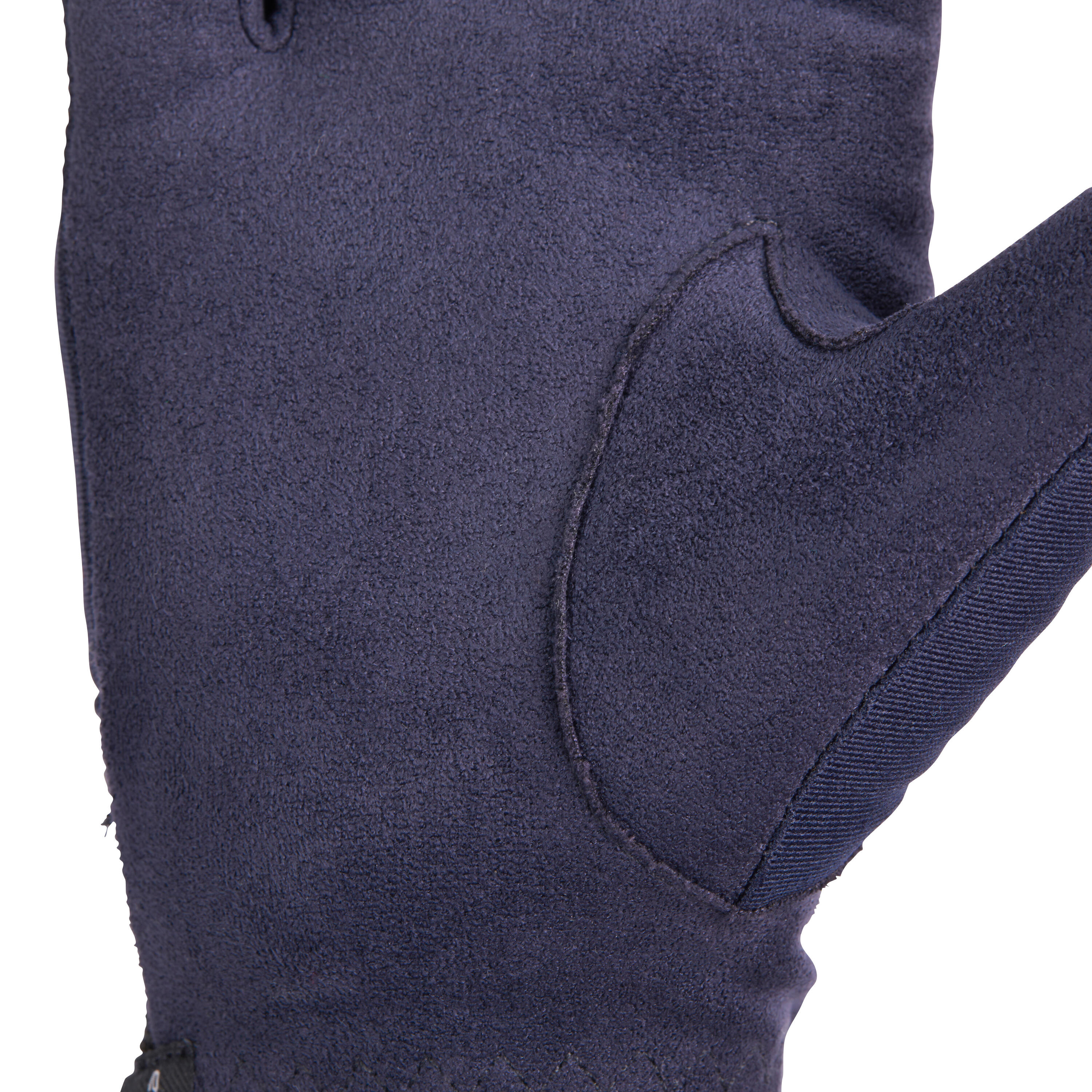 Rijhandschoenen Basic voor kinderen ruitersport marineblauw 10/11