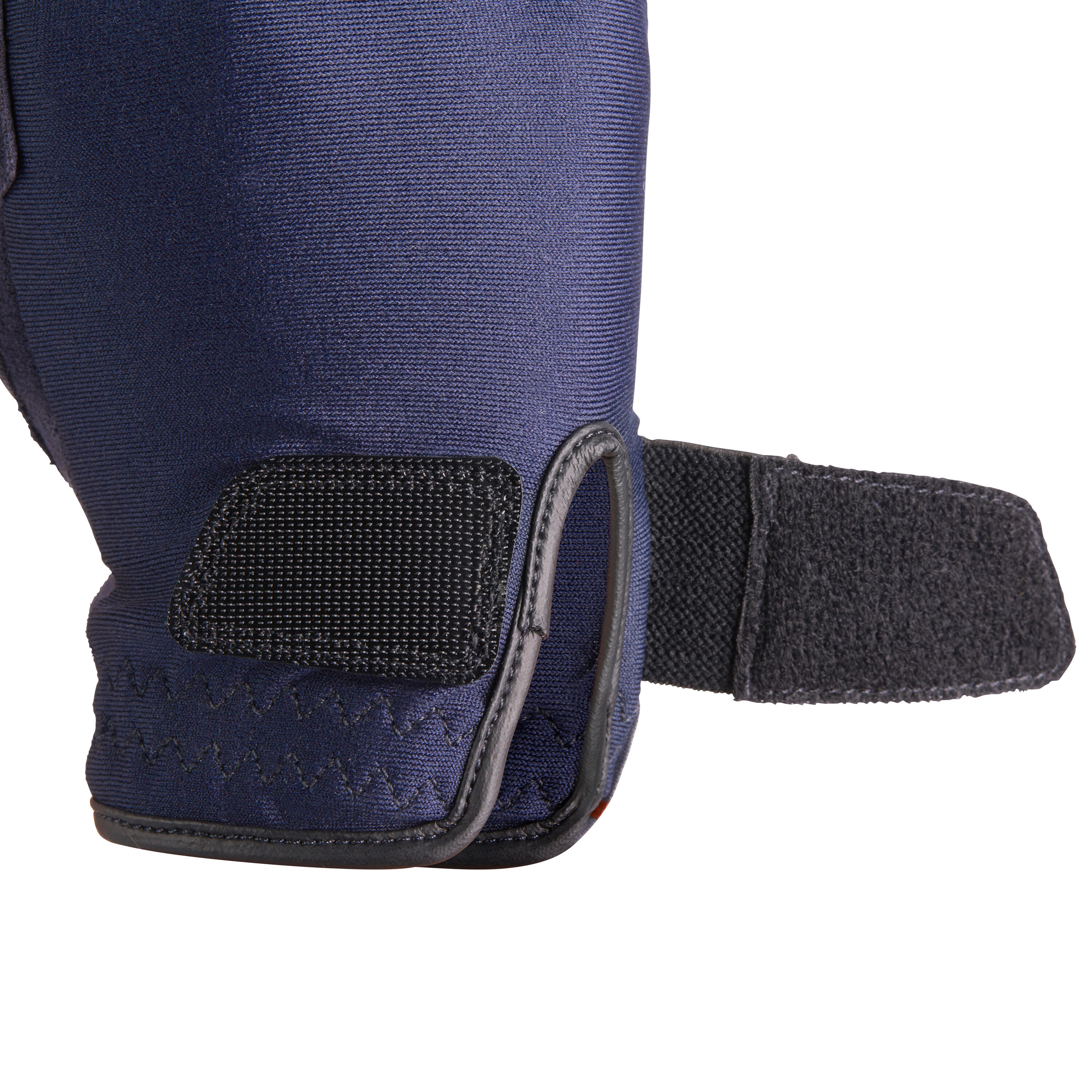 Rijhandschoenen Basic voor kinderen ruitersport marineblauw 4/11