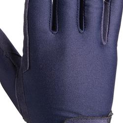 Gants équitation enfant TRICOT marron bleu ciel FOUGANZA 4 - 6 ans