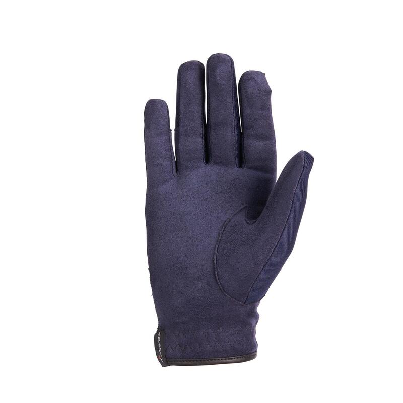 Mănuşi echitație BASIC Albastru Copii