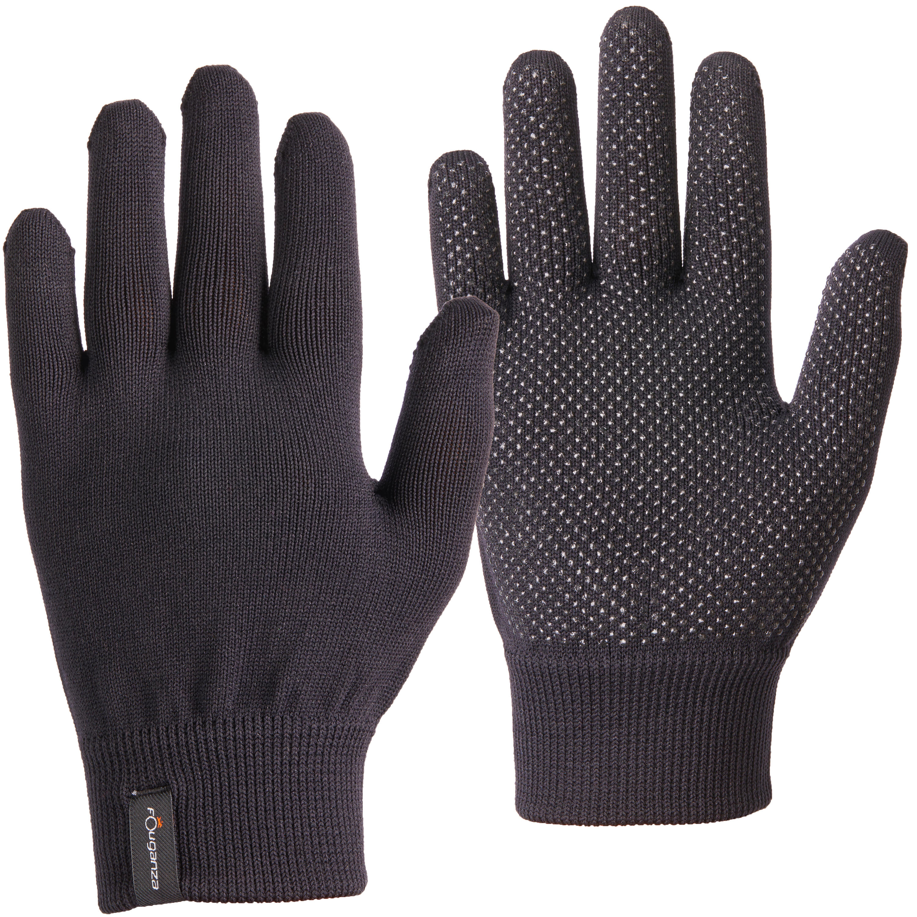 100 Children's Horse Riding Gloves - Black 3/10