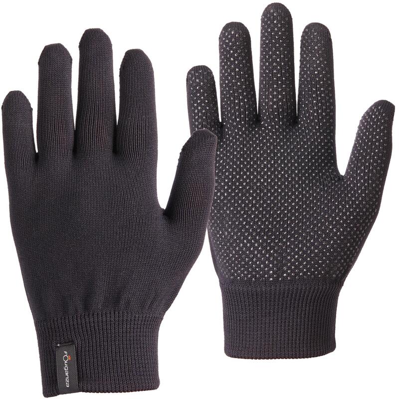 Gants équitation enfant 100 noir