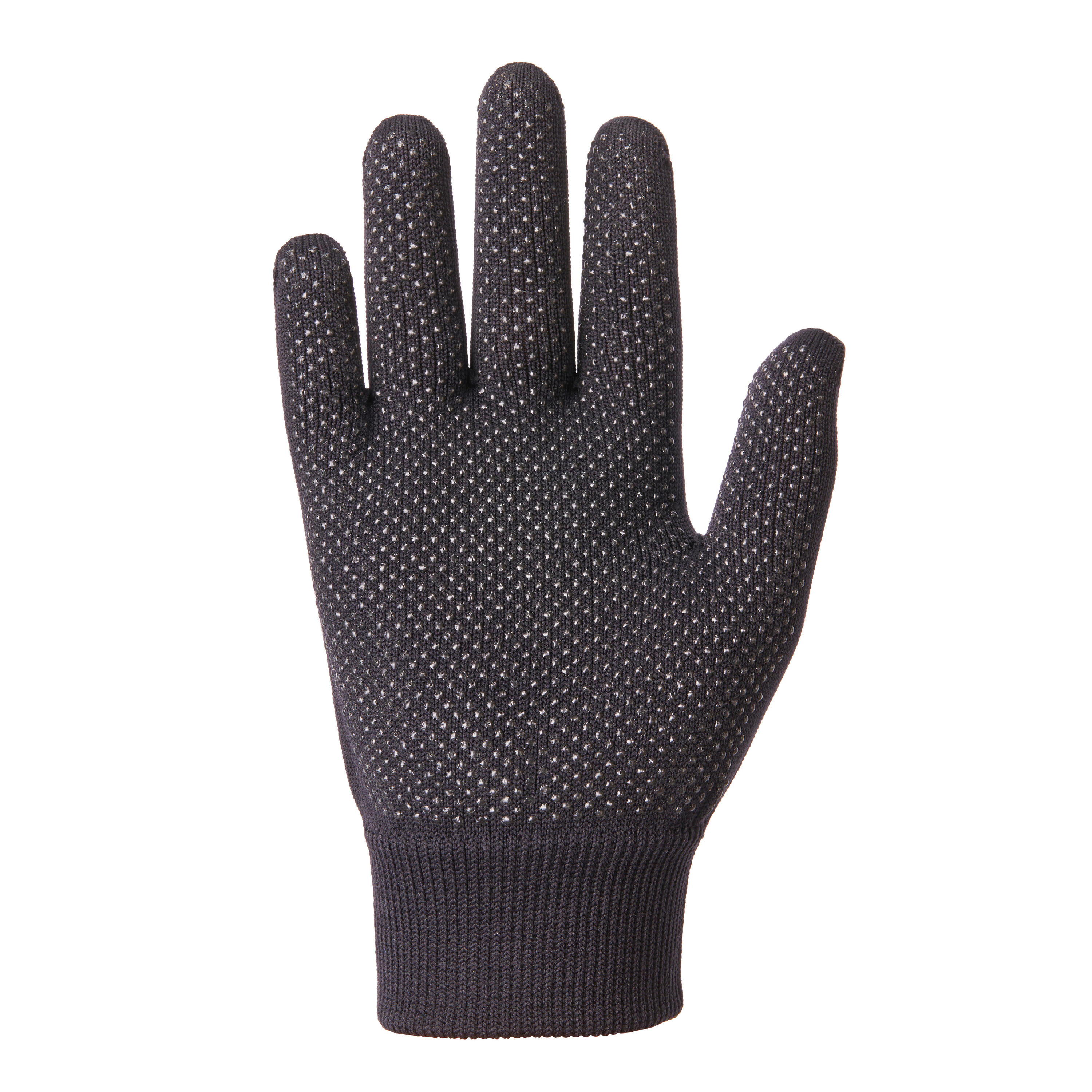 100 Children's Horse Riding Gloves - Black 2/10