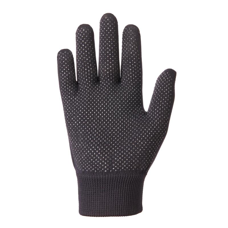 Gants équitation enfant 100 noir