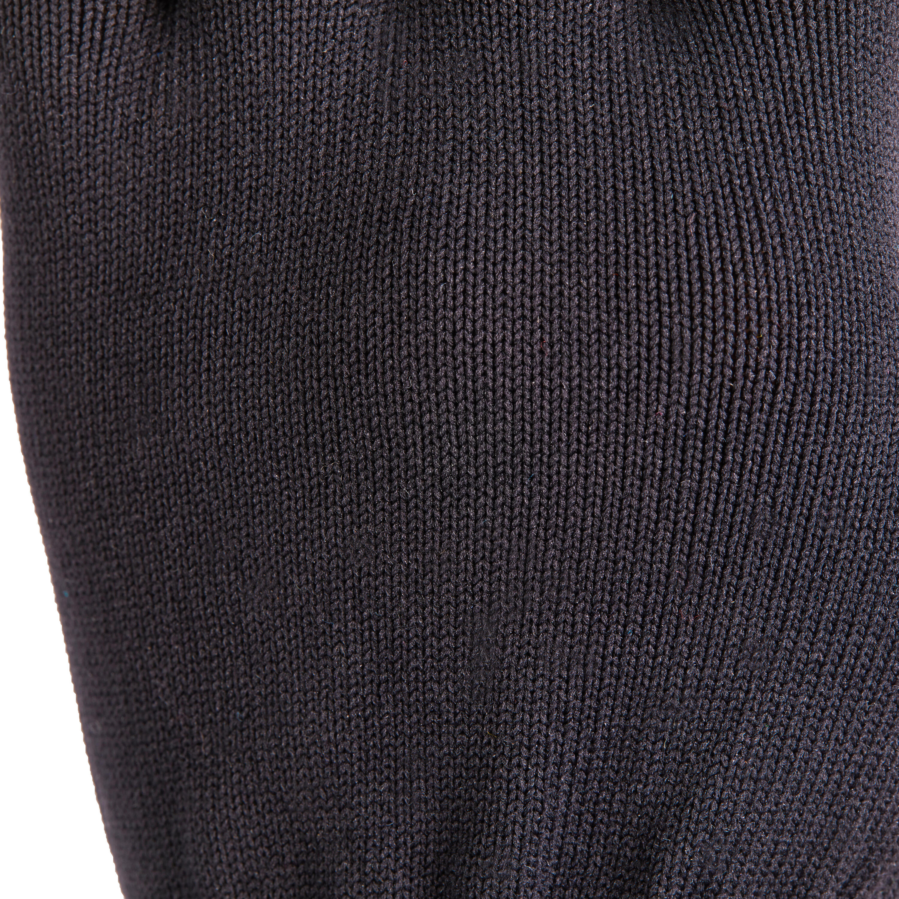100 Children's Horse Riding Gloves - Black 8/10
