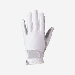 Gants équitation enfant BASIC blanc