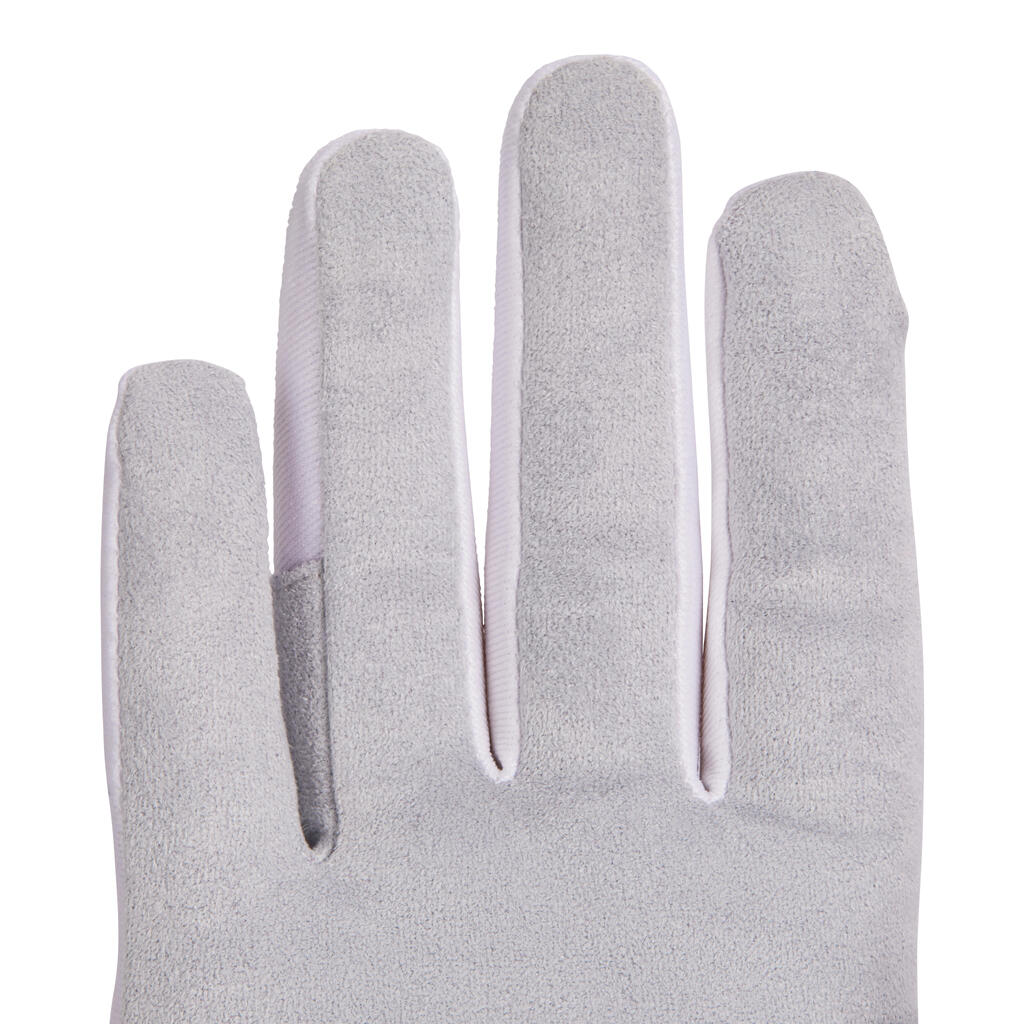 Basic Children's Horse Riding Gloves - White