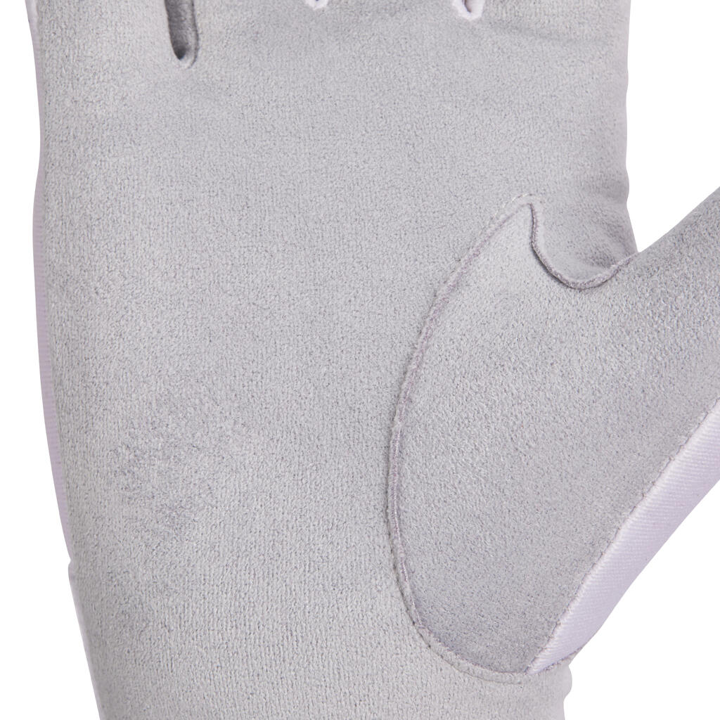 Guantes equitación niños BASIC blancos 