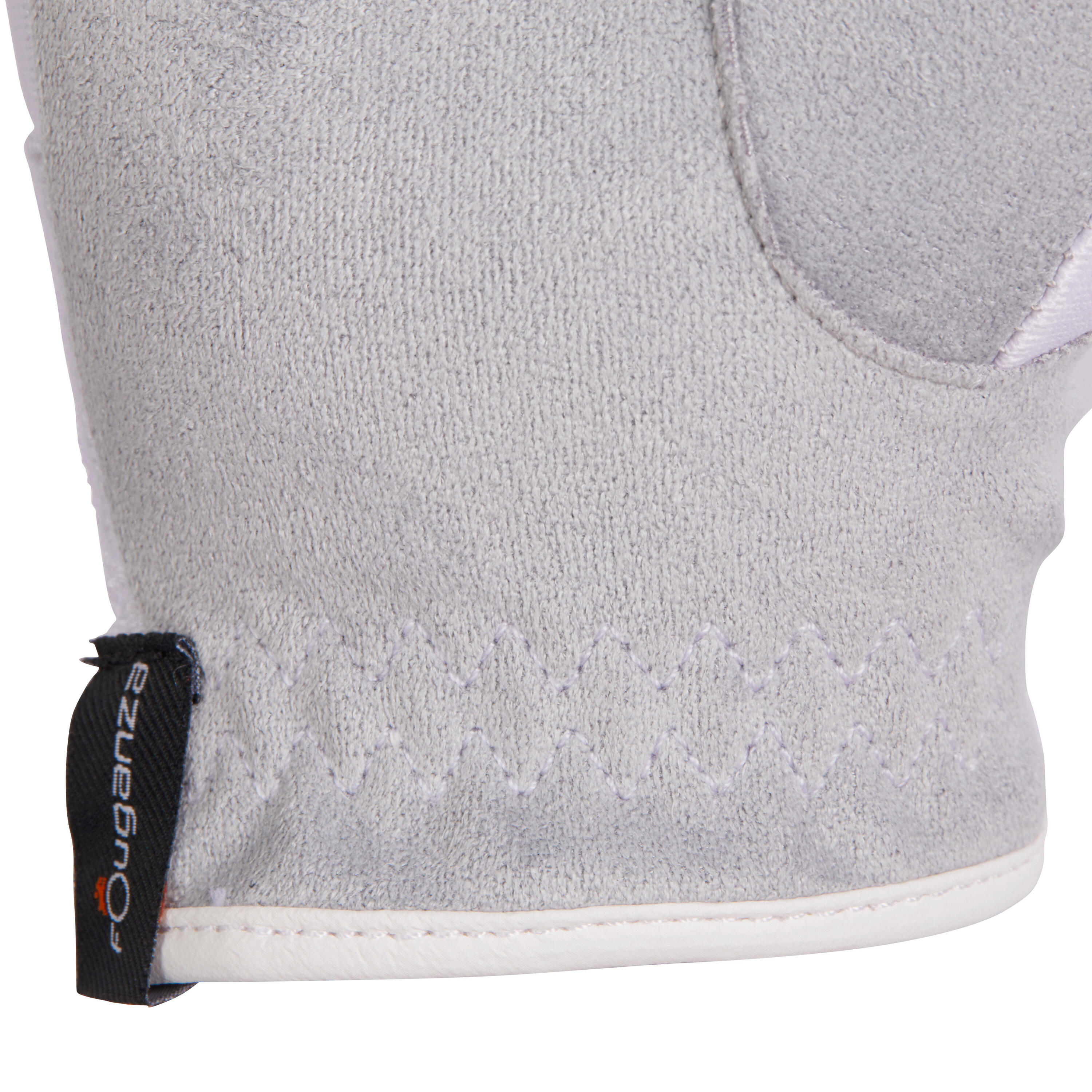 Basic Children's Horse Riding Gloves - White 4/11