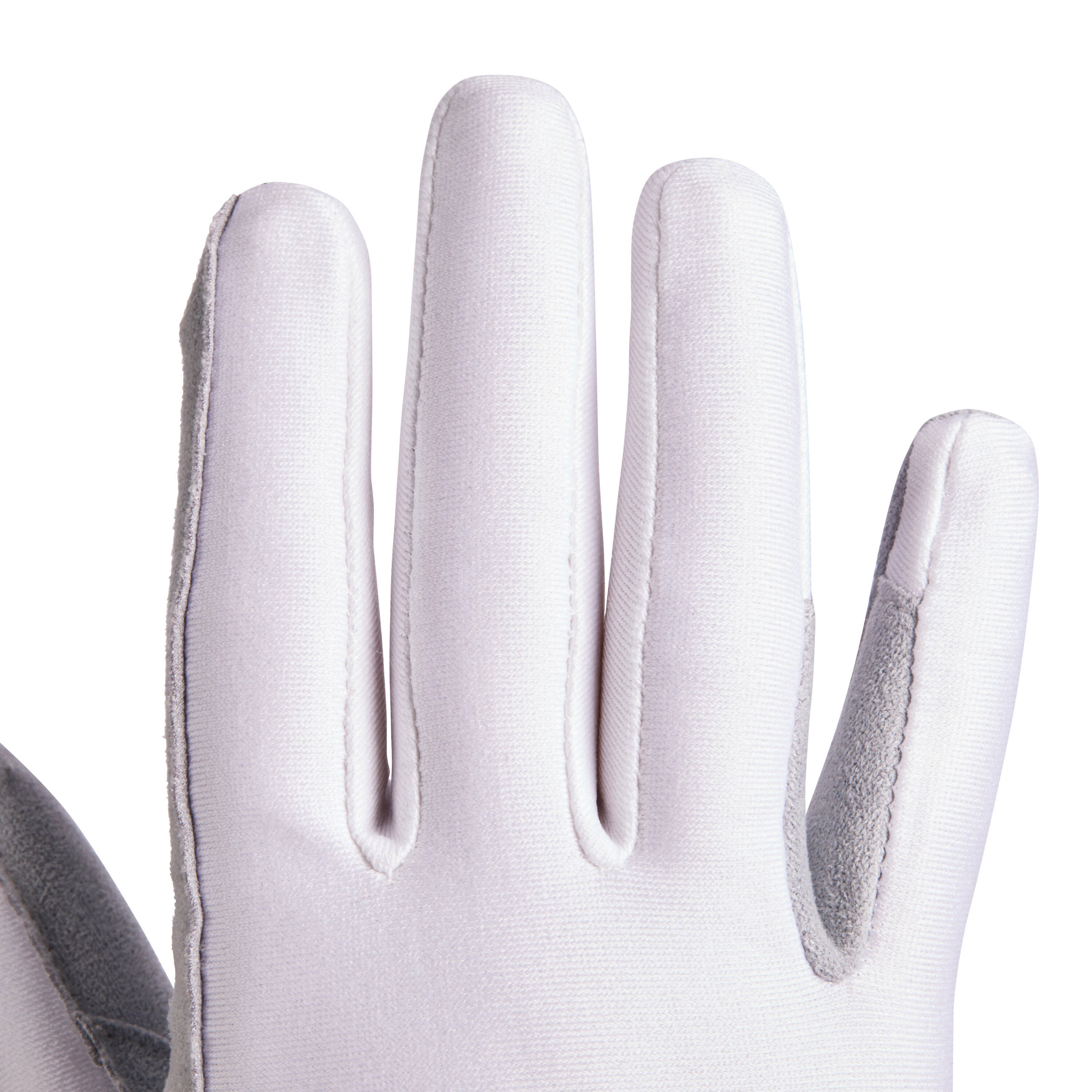 Basic Children's Horse Riding Gloves - White -  2