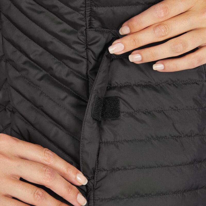 Damesbodywarmer voor ruitersport 100 zwart