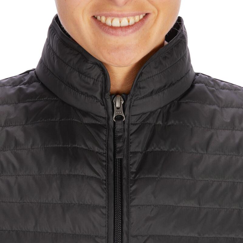 Damesbodywarmer voor ruitersport 100 zwart