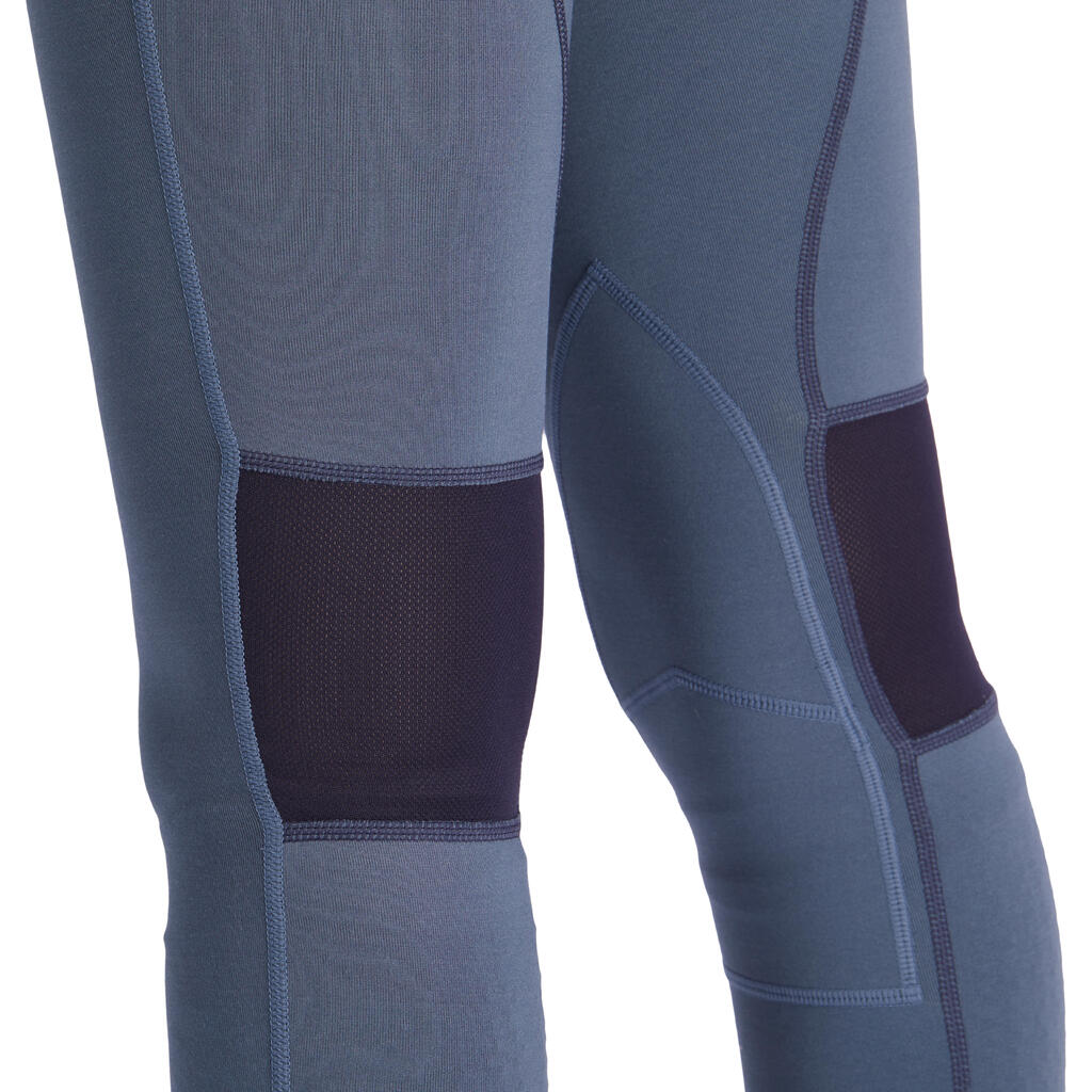 Kids' Horse Riding Lightweight Leggings 100 - Navy/Lilac