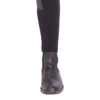 180 Fullseat Kids' Full Seat Horse Riding Jodhpurs - Black/Grey