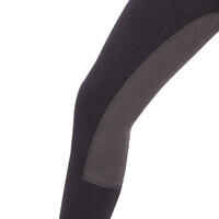 180 Fullseat Kids' Full Seat Horse Riding Jodhpurs - Black/Grey