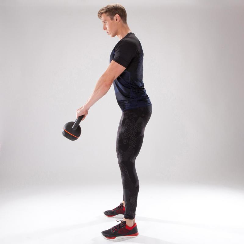 500 Crosstraining Tayti Erkek Baskili Siyah Domyos By Decathlon