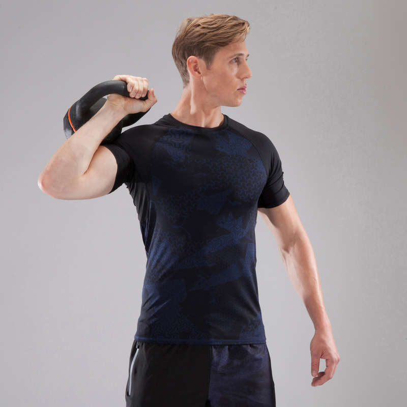 GLOVES, BELTS, APPAREL - 500 Compression T-Shirt Black DOMYOS