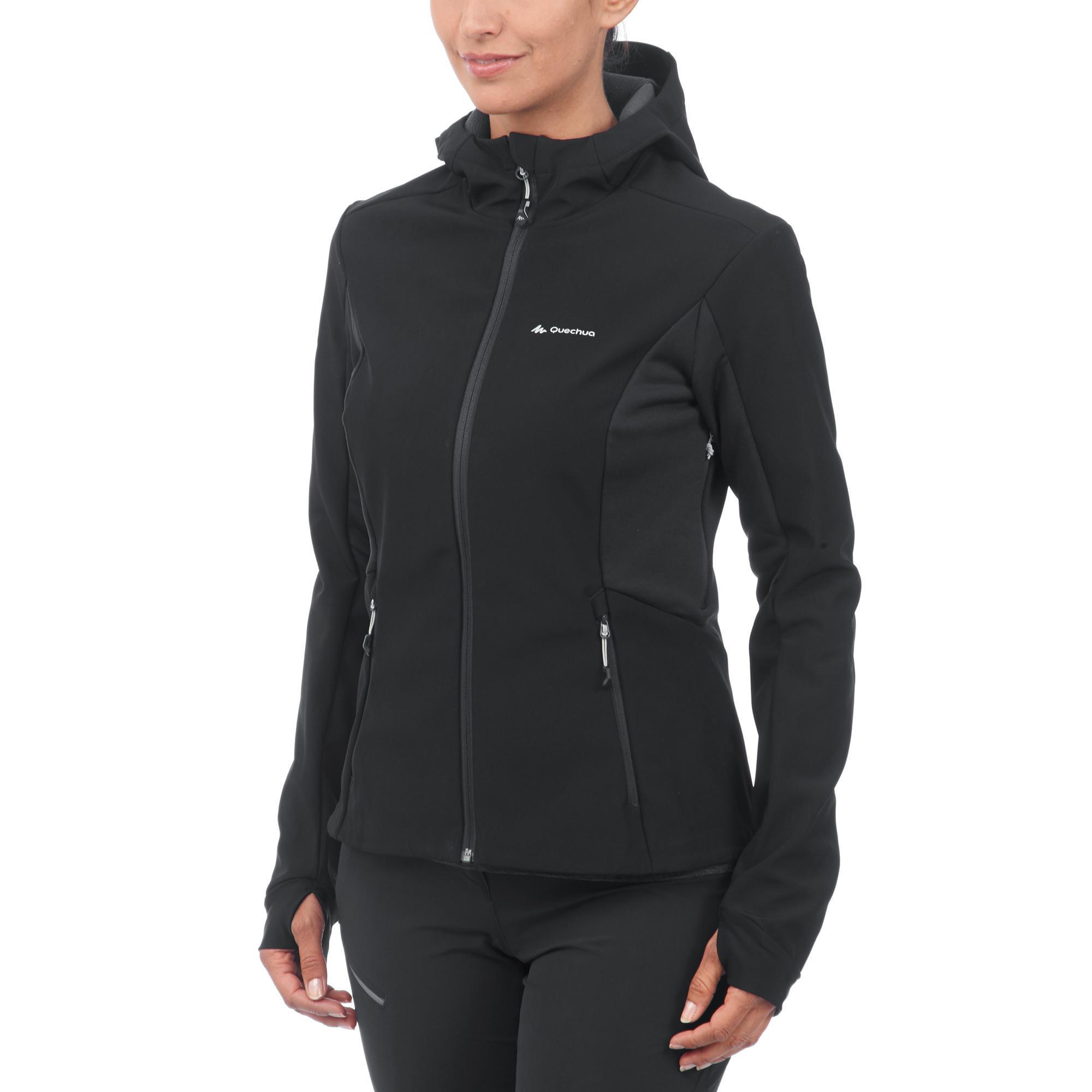 Softshell coupe vent de trek montagne - TREK 500 WINDWARM femme FORCLAZ |  Decathlon
