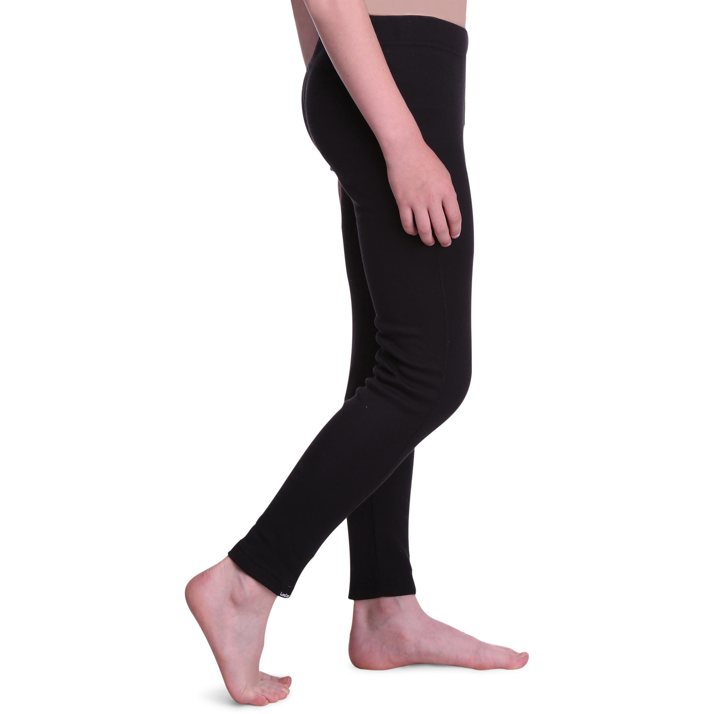 Kids’ thermal ski base layer trousers - BL100 - black 4/9