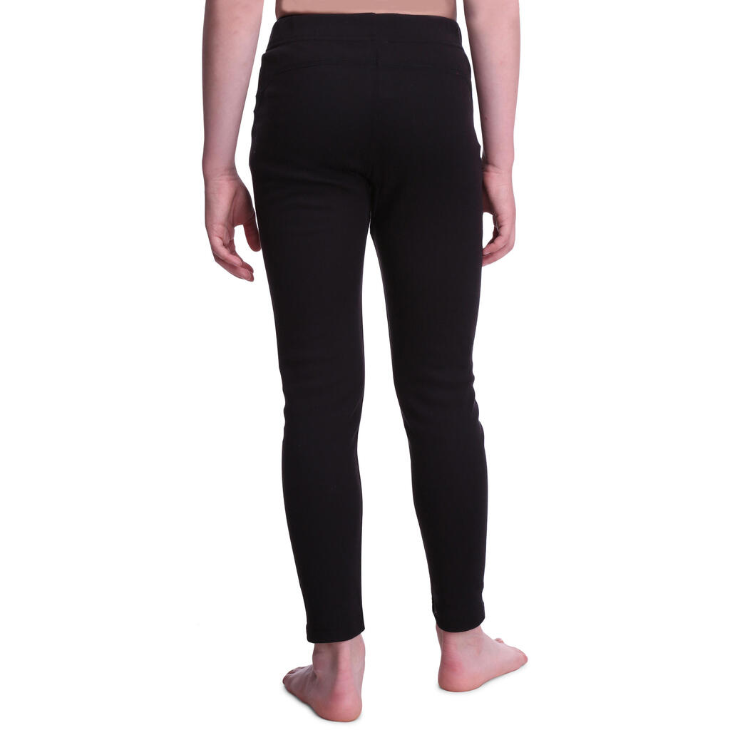 Kids’ thermal ski base layer trousers - BL100 - black