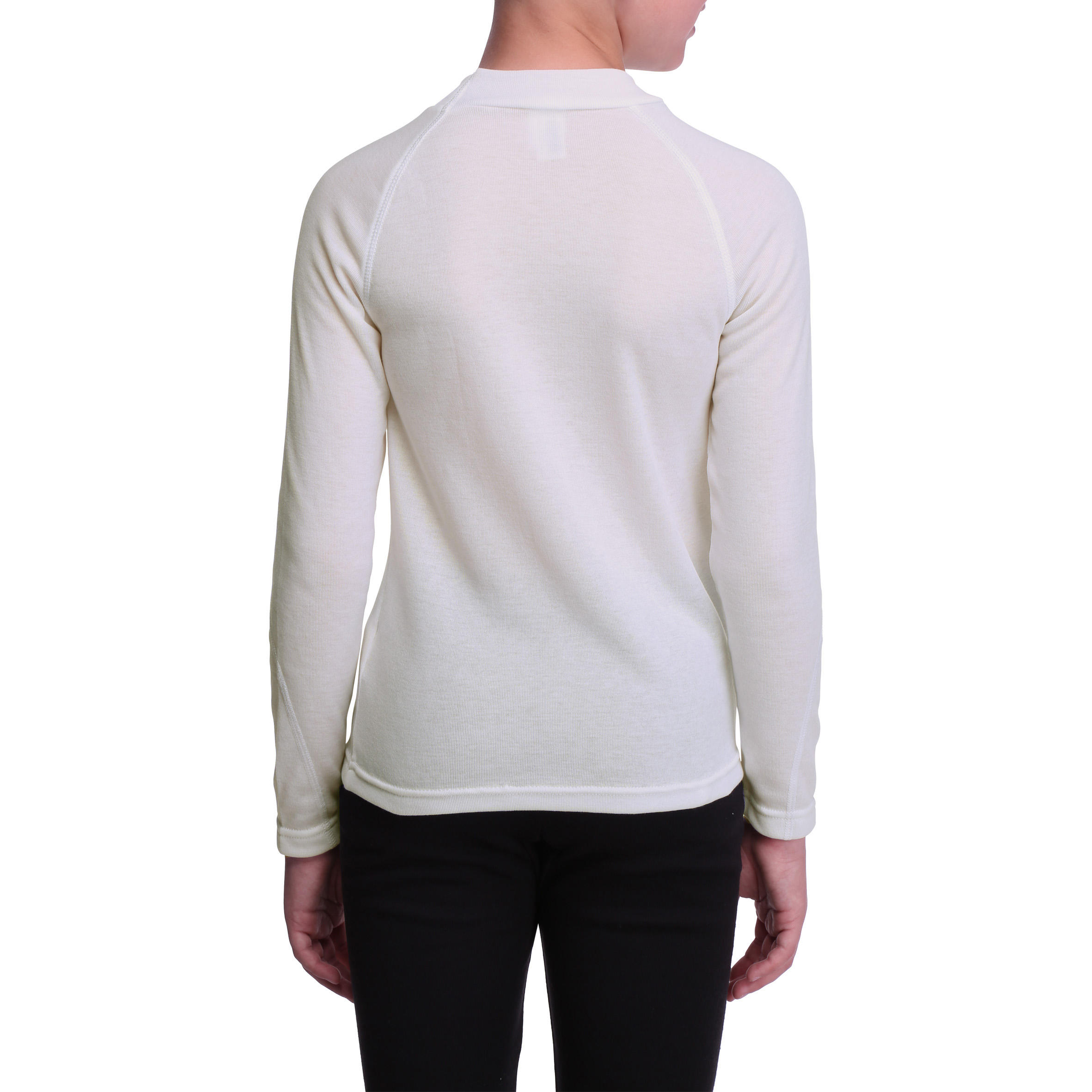SIMPLE WARM CHILD'S SKI BASE LAYER - WHITE 2/6