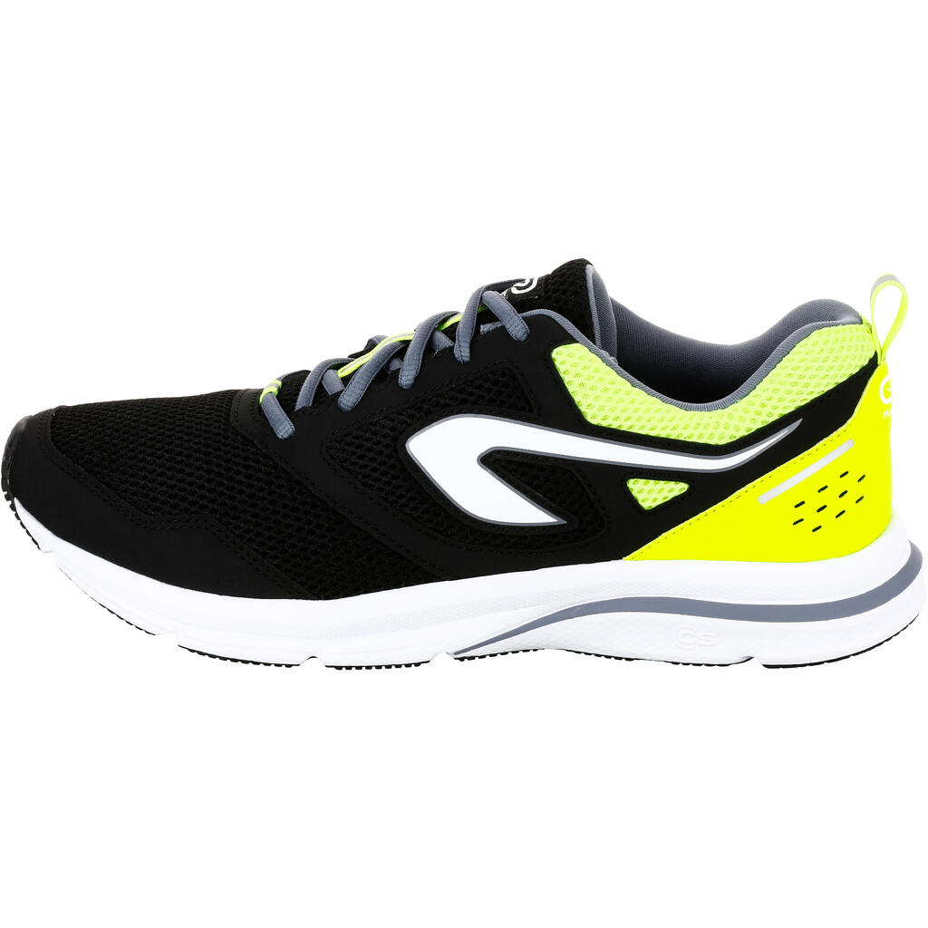 RUN ACTIVE MEN'S RUNNING SHOES - BLACK/ORANGE