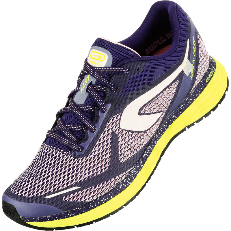 Kalenji Kiprun Fast Women's Running Shoes Purple Yellow Decathlon