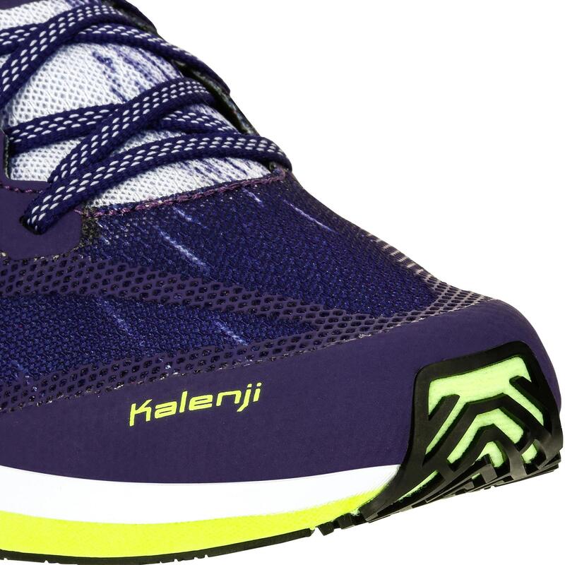 Zapatillas Running Kalenji Kiprun Race Mujer Violeta/Amarillo Limón