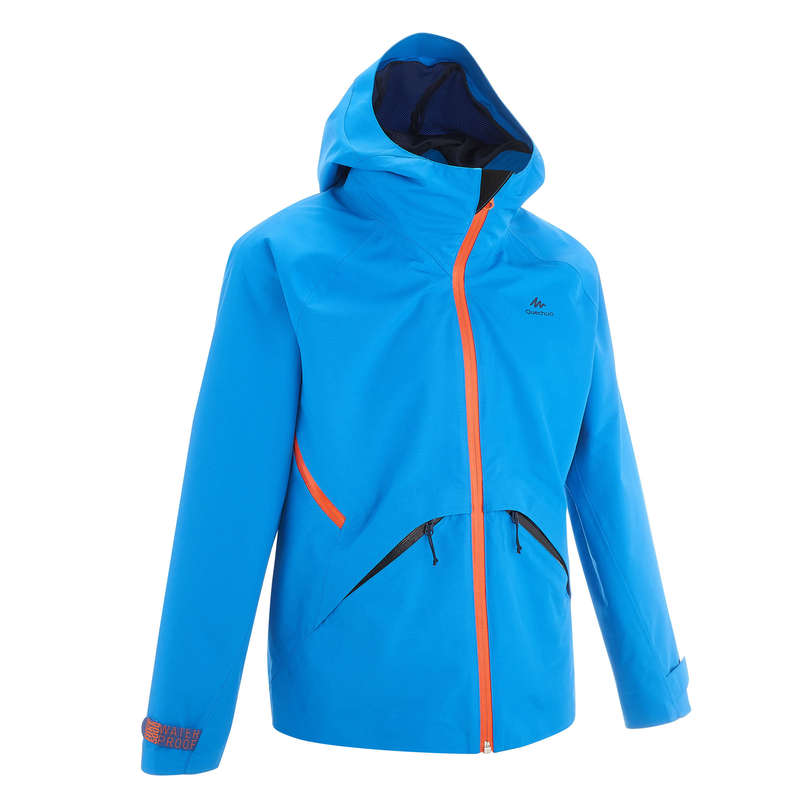 QUECHUA MH550 Children's Hiking Jacket - Light Blue