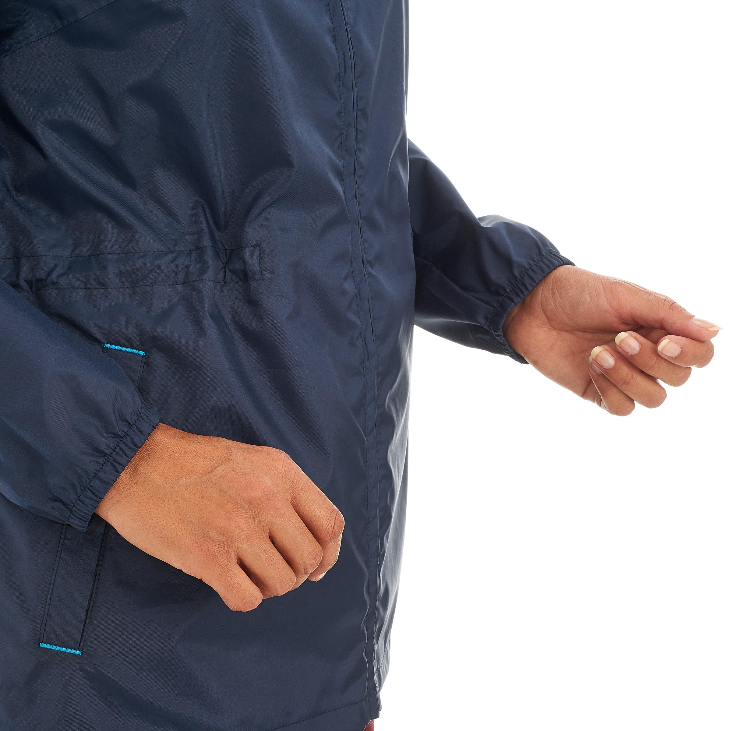 Women’s windproof and water-repellent hiking jacket, Raincut Full Zip - Blue 10/12