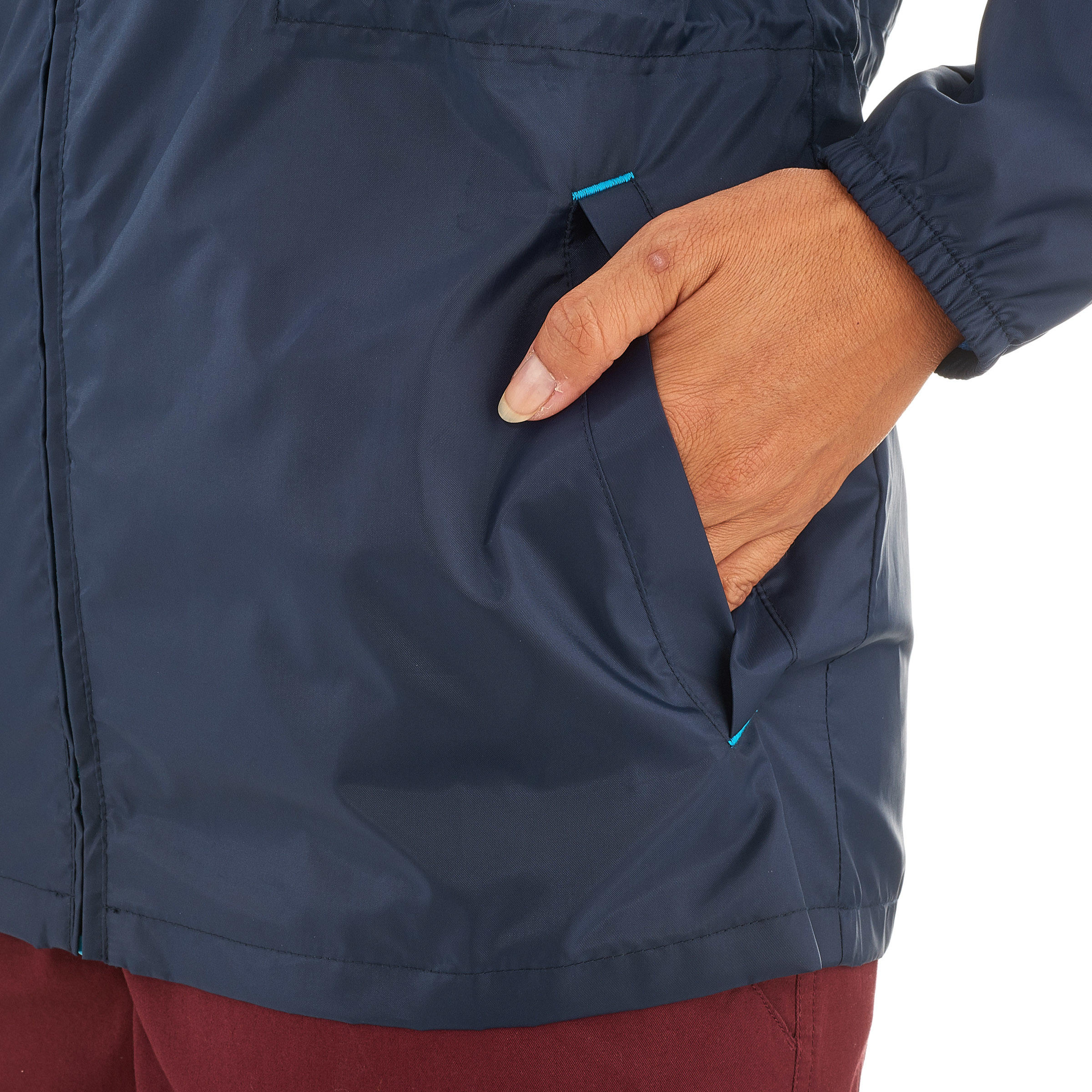 Women’s windproof and water-repellent hiking jacket, Raincut Full Zip - Blue 9/12