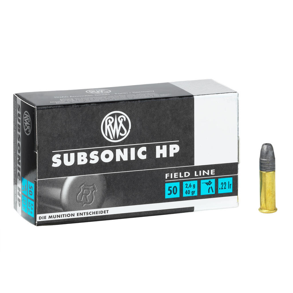 RWS .22 Long Rifle Subsonic HP Bullet