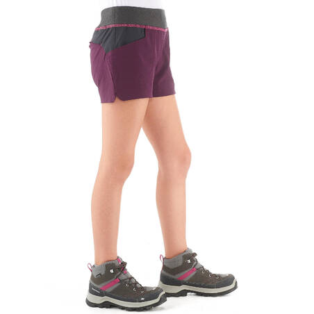 MH500 Child's Hiking Shorts - Prune