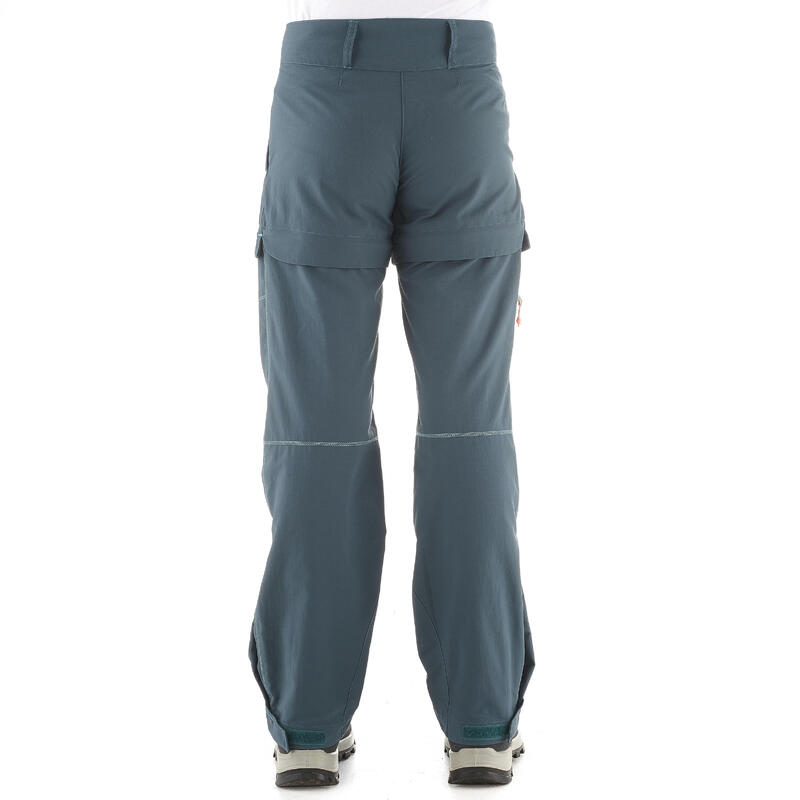 Pantalon de randonnée modulable enfant MH550 gris fonce