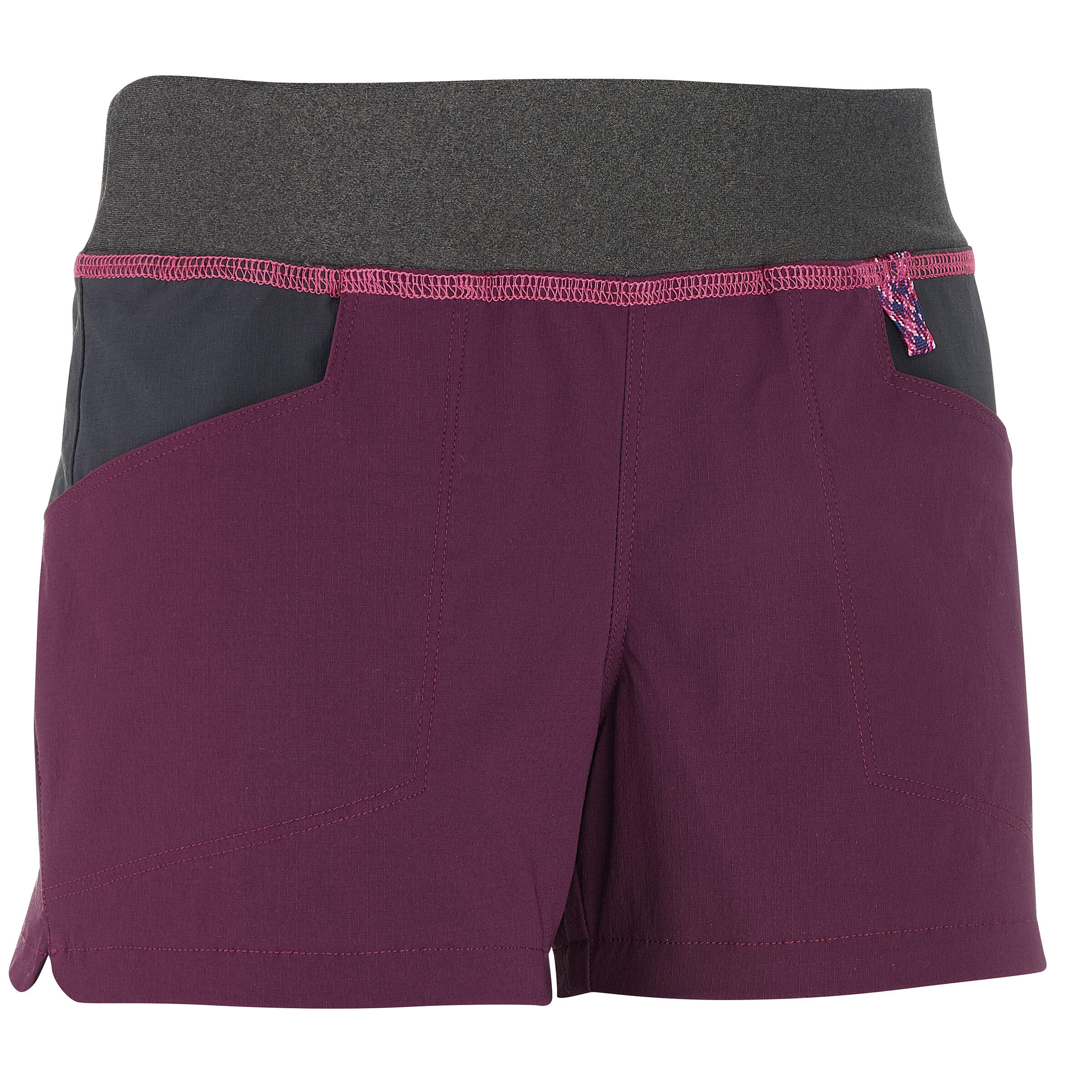 Quechua Wandelshort Voor Kinderen Hike 500 Pruim quechua kopen in de aanbieding