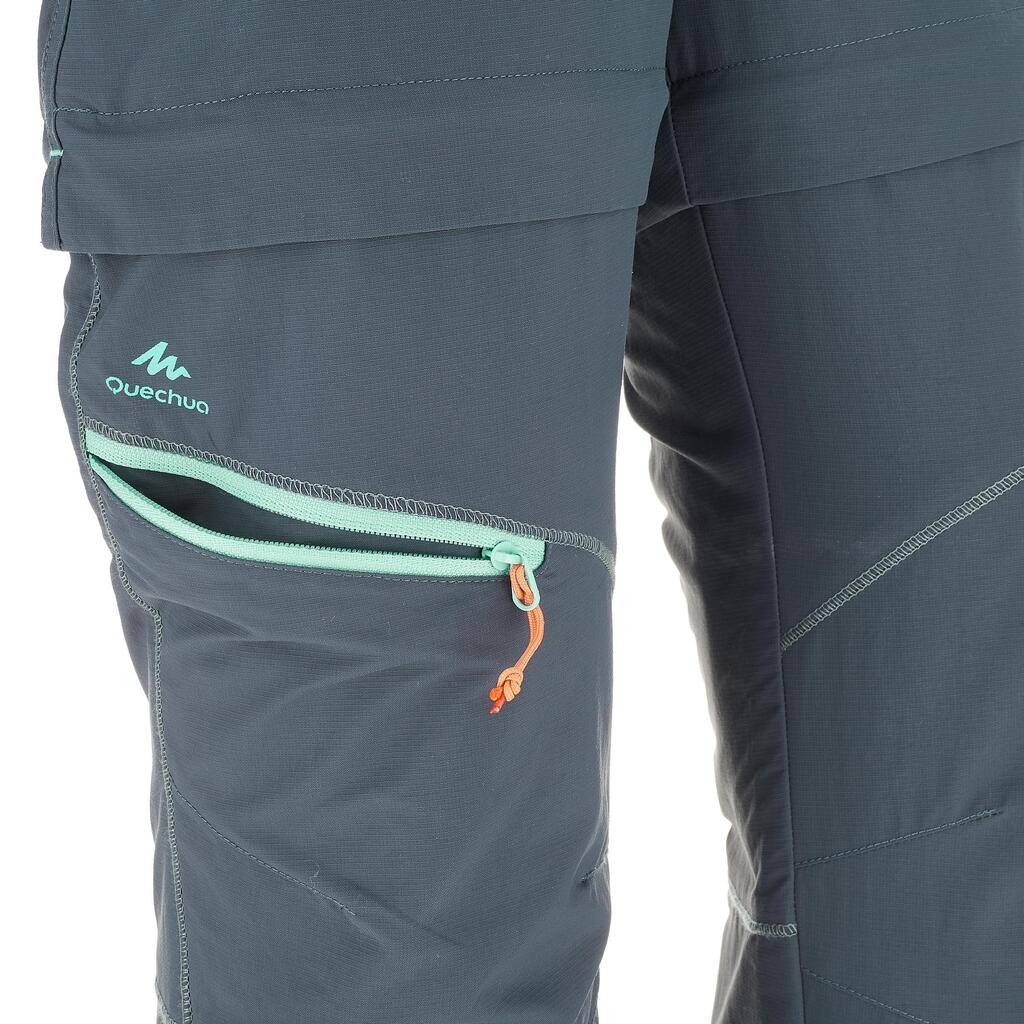 Zip-Off-Hose Kinder Gr. 122–170 Bergwandern - MH500 türkis