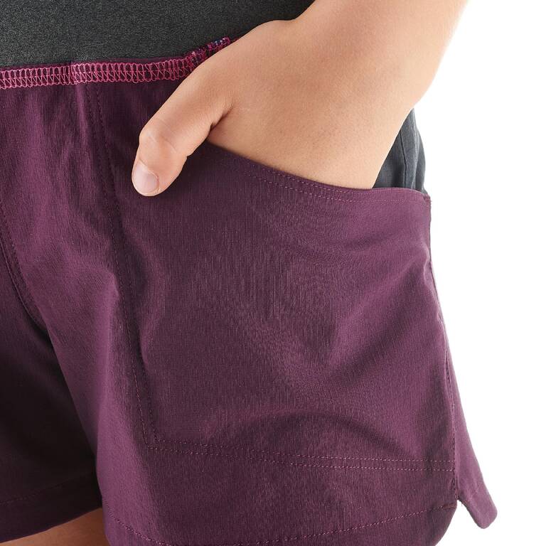 MH500 Child's Hiking Shorts - Prune