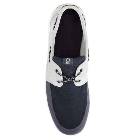 Men's Sailing Boat Shoes 100 - Grey blue