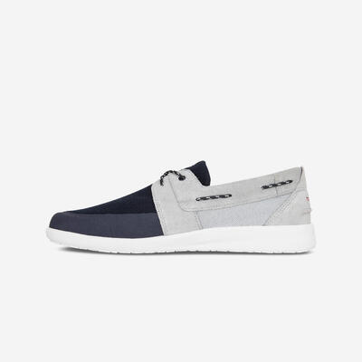 Bootschoenen voor heren sailing 100 grijs blauw