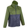 Men's country walking rain coat - NH100 Raincut Full Zip