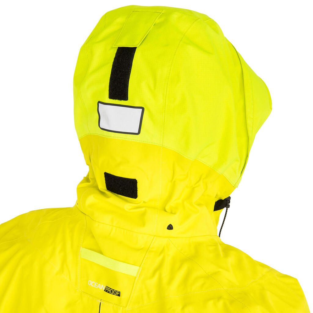 Offshore Race men's sailing boat jacket yellow