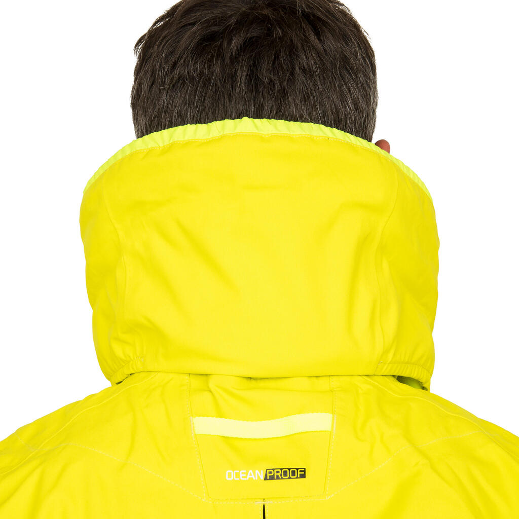 Offshore Race men's sailing boat jacket yellow